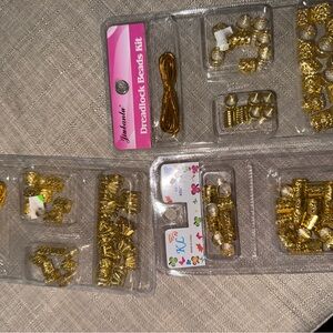 Gold Dreadlock Beads Kit for Kids